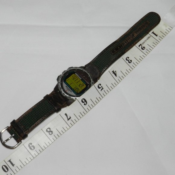 Timex Expedition Digital Watch Men Silver Tone Compass Indiglo 100M New Battery - Picture 7 of 11